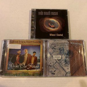 Wide Mouth Mason 3 CD Lot - Where I Started | Rained Out Parade | Satellites